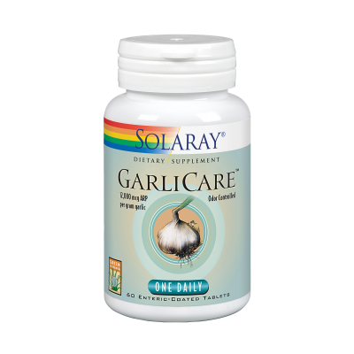 Garlicare™ 60 comprimidos de Ajo Sin olor de Solaray SOLGAR 8200 Sistema circulatorio salud.bio