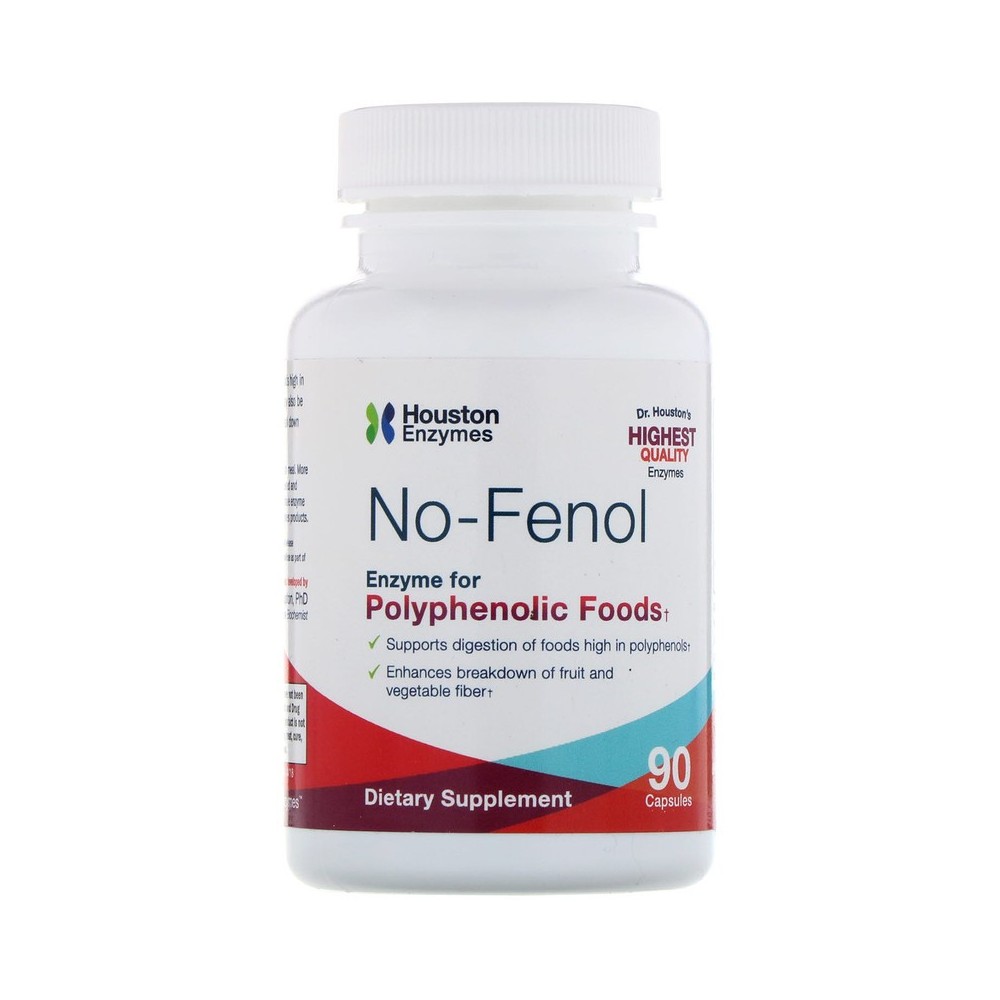 No-Fenol, 90 Cápsulas de Houston Enzymes Houston Enzymes HNiI-00027 Ayudas aparato Digestivo salud.bio