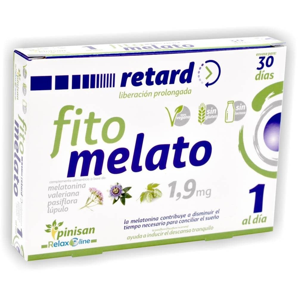 Fito Melato retard (melatonina 1.9mg 30 días) de Pinisan Thorne Research 106.00207 insomnio y descanso salud.bio