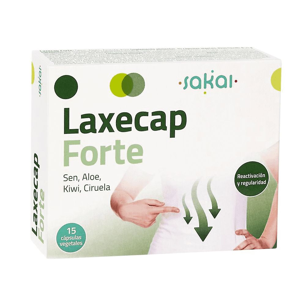 Laxecap Forte 15 cápsulas de Sakai Sakai laboratorios 3057 Laxantes salud.bio
