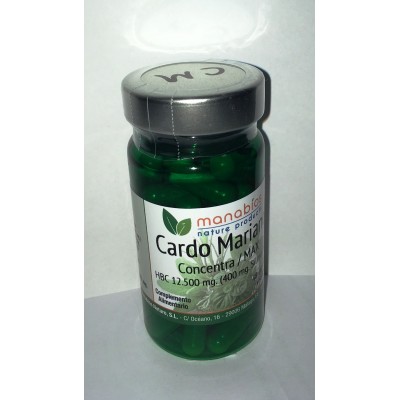 Cardo Mariano Concentración Máxima 12.500 mg en 48 cápsulas de Manabíos Manabios 111207 Higado y sistema hepatobiliar salud.bio