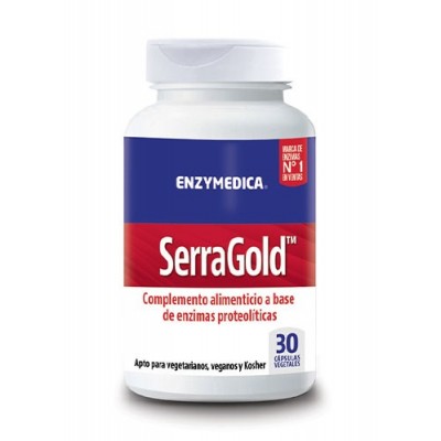 SerraGold 30 Cápsulas de serrapeptasa de Enzymedica Enzymedica ENZ-13300 Ayudas aparato Digestivo salud.bio