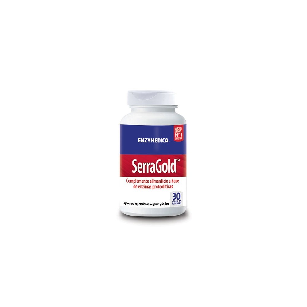 SerraGold 30 Cápsulas de serrapeptasa de Enzymedica Enzymedica ENZ-13300 Ayudas aparato Digestivo salud.bio