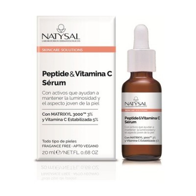 Sérum Péptide y Vitamina C 20ml Skincare Solutions de Natysal Natysal NAT-13648 Cosmética Natural salud.bio