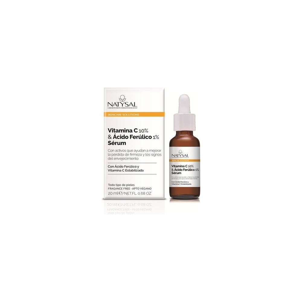 Sérum con vitamina c & ácido ferúlico 20ml Skincare Solutions de Natysal Natysal NAT-13587 Cosmética Natural salud.bio