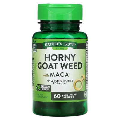 Horny Goat Weed with Maca, 60 Cápsulas vegetales de Nature's Truth Nature's Truth NTH-10192 Libido hombre y mujer salud.bio