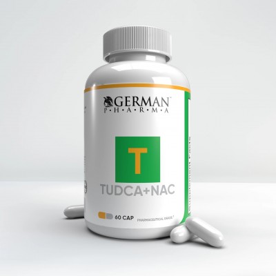 Tudca + NAC Hepatic support de German Pharmaceuticals German Pharma's GER-8464 Higado y sistema hepatobiliar salud.bio