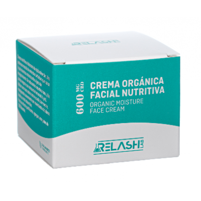 Crema Orgánica Facial Nutritiva de CBD 600mg de Relash lab Relash Lab 8425402748701 Cosmética Natural salud.bio