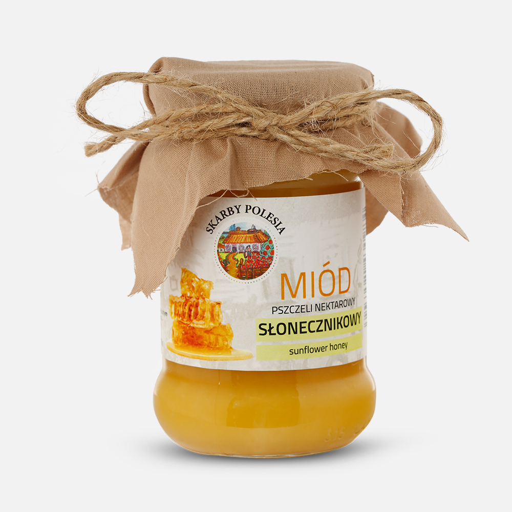 MIEL pura de Girasol (sunflower honey) 400g de la Polinesia India Labs Cosmetic and Dood  5903991430984 Miel, Polen, Jalea Re...