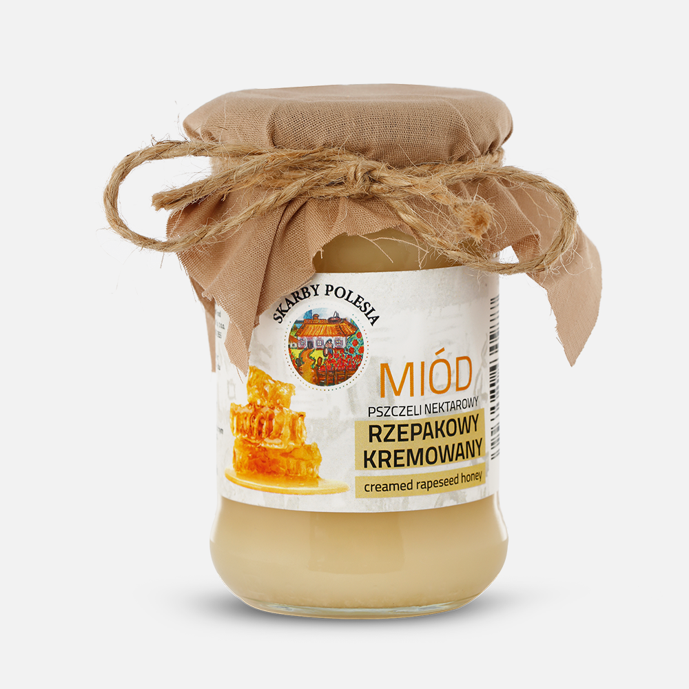 MIEL pura de Canola Fresca (creamed rapeseed honey) 400g de la Polinesia India Labs Cosmetic and Dood  5903991430977 Miel, Po...