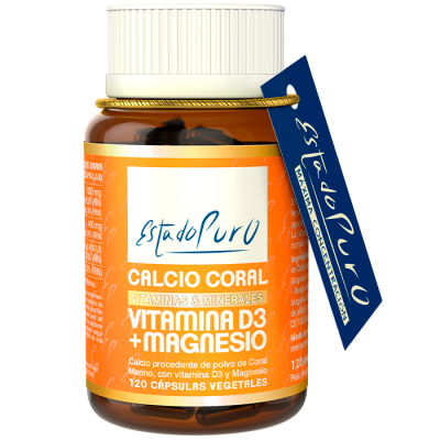 Calcio Coral Vitamina D3 & Magnesio de Estado Puro Tongil (Estado Puro) M23 Articulaciones, Huesos, Tendones y Musculos, comp...