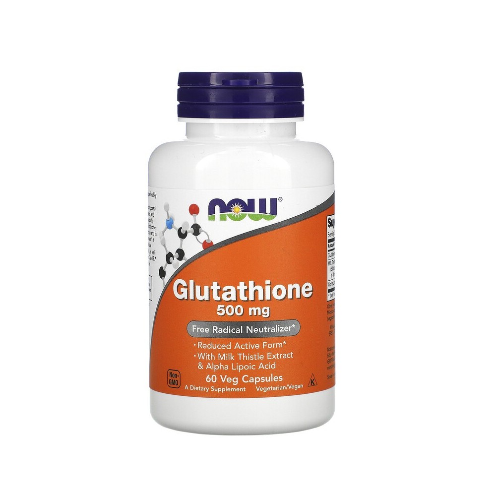 Glutatión 500 mg 60 cápsulas vegetales de Now Foods now suplementos NOW-00104 Antioxidantes salud.bio
