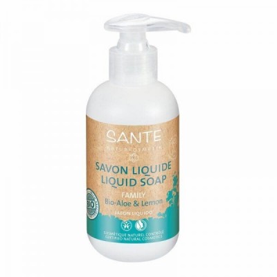 Jabón líquido manos Bio-Aloe & Limón 500ml Sante Sante Naturkosmetik  4261013937 Cuidado externo e higiene salud.bio