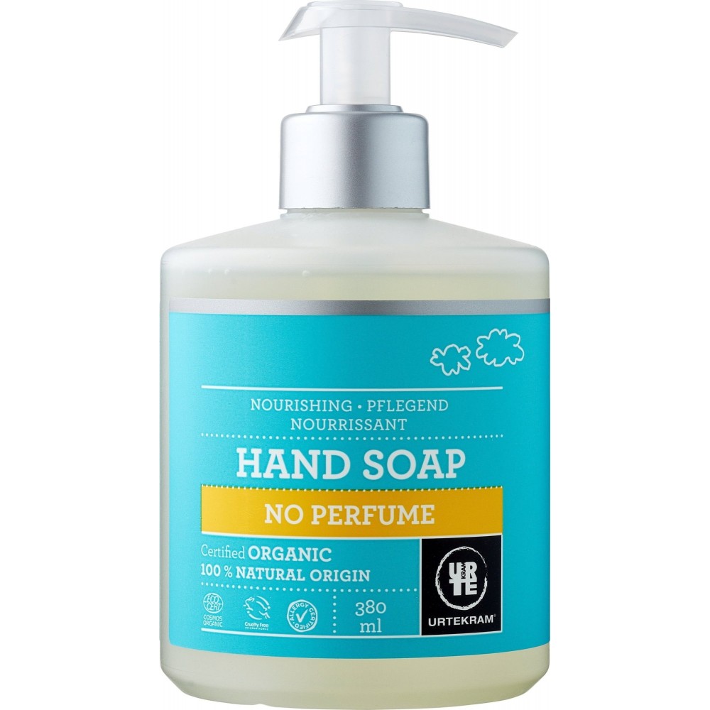 Jabón de manos Sin Perfume Urtekram 380 ml  Urtekram  0071013597 Cuidado externo e higiene salud.bio