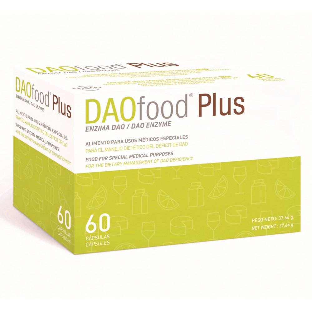 DAOfood® PLUS 60 Cápsulas de Dr Healthcare DR Healthcare & AB Biotek 195200.4 Ayudas aparato Digestivo salud.bio