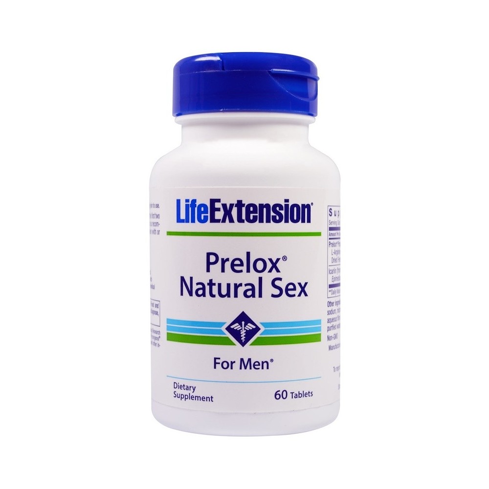 Prelox, sexo natural para hombres, 60 tabletas de Life Extension LifeExtension  Libido hombre y mujer salud.bio
