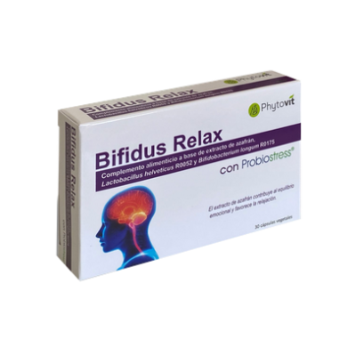 BIFIDUS RELAX con Probiostress® de Phytovit Phytovit 2101380 Estados emocionales, ansiedad, estrés, depresión, relax salud.bio