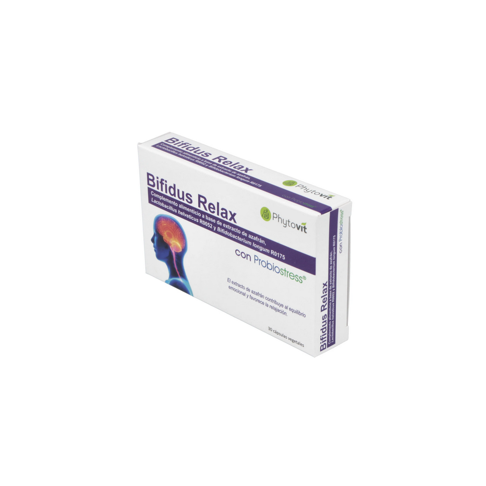 BIFIDUS RELAX con Probiostress® de Phytovit Phytovit 2101380 Estados emocionales, ansiedad, estrés, depresión, relax salud.bio