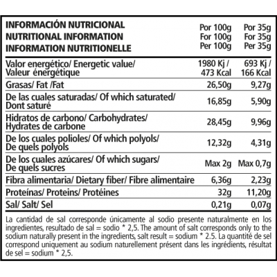 Barrita proteíca sabor Galleta sin azúcar de PWD PWD PWD-893 Proteinas salud.bio