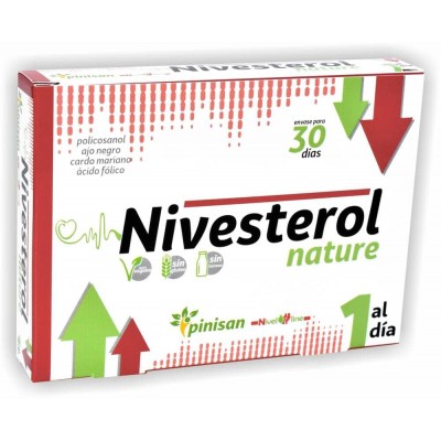 Nivesterol nature (ayuda colesterol) de Pinisan Pinisan 106.00118 Ayudas niveles Colesterol y Trigliceridos salud.bio
