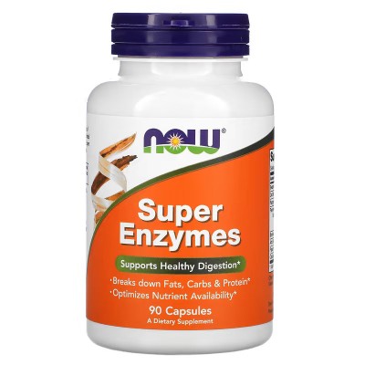 Súper Enzimas de Now Foods Houston Enzymes  Ayudas aparato Digestivo salud.bio