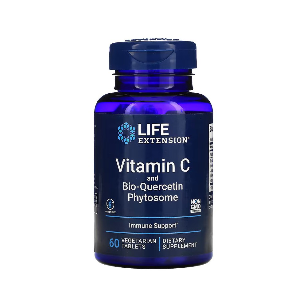 Vitamina C y fitosoma de bioquercetina de Life Extension LifeExtension  Vitamina C salud.bio