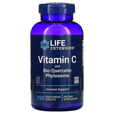 Vitamina C y fitosoma de bioquercetina de Life Extension LifeExtension  Vitamina C salud.bio