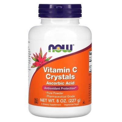 Vitamina C en cristales, 227 g de NOW Foods now suplementos NOW-00790 Vitamina C salud.bio