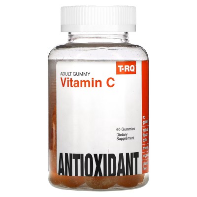 Vitamina C, Antioxidante, Naranja, 60 gomitas (Adultos) de T-RQ T-RQ QRT-00129 Vitamina C salud.bio