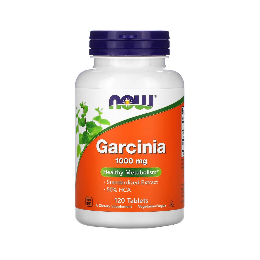 Garcinia, 1000 mg, 120 comp. Hidroxicitrato (HCA) 500mg de NOW Foods now suplementos NOW-01435 Ayuda Glucemia y Diabetes salu...