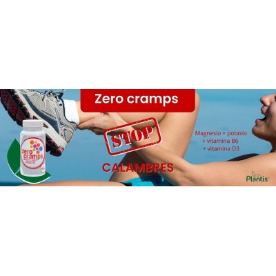 Zero Cramps (Magnesio+Potasio+D3+B6) de Plantis Artesania Agricola, S.A. ART-092037 Articulaciones, Huesos, Tendones y Muscul...