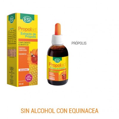 Propolaid extracto de própolis 50ml con equinacea sin alcohol de ESI ESI LABORATORIOS ESI-21010501 Acción benéfica garganta y...