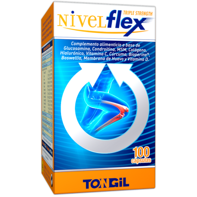 NivelFlex TRIPLE STRENTH 100 cápsulas de TONGIL Tongil (Estado Puro) TON-H25 Articulaciones, Huesos, Tendones y Musculos, com...
