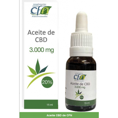 Aceite CBD 3000 mg (20%) - 15 ml de CFN Phytovit - eglé - CFN PRO-0121J Plantas Medicinales salud.bio