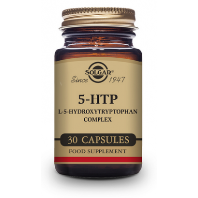 5 HTP 100mg (L-5-Hidroxitriptofano 5-HTP) complex Cápsulas vegetales de Solgar SOLGAR  Estados emocionales, ansiedad, estrés,...
