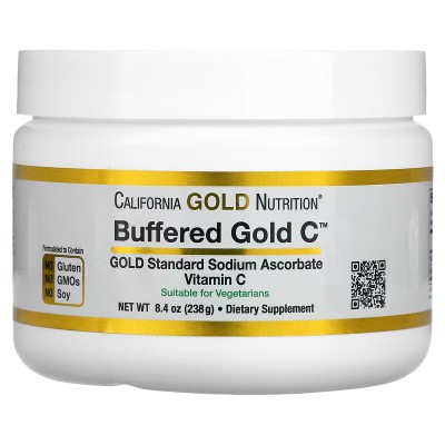 Vitamina C regulada no acida en polvo 238 g de California Gold Nutrition California Gold Nutrition CGN-01235 Vitamina C salud...