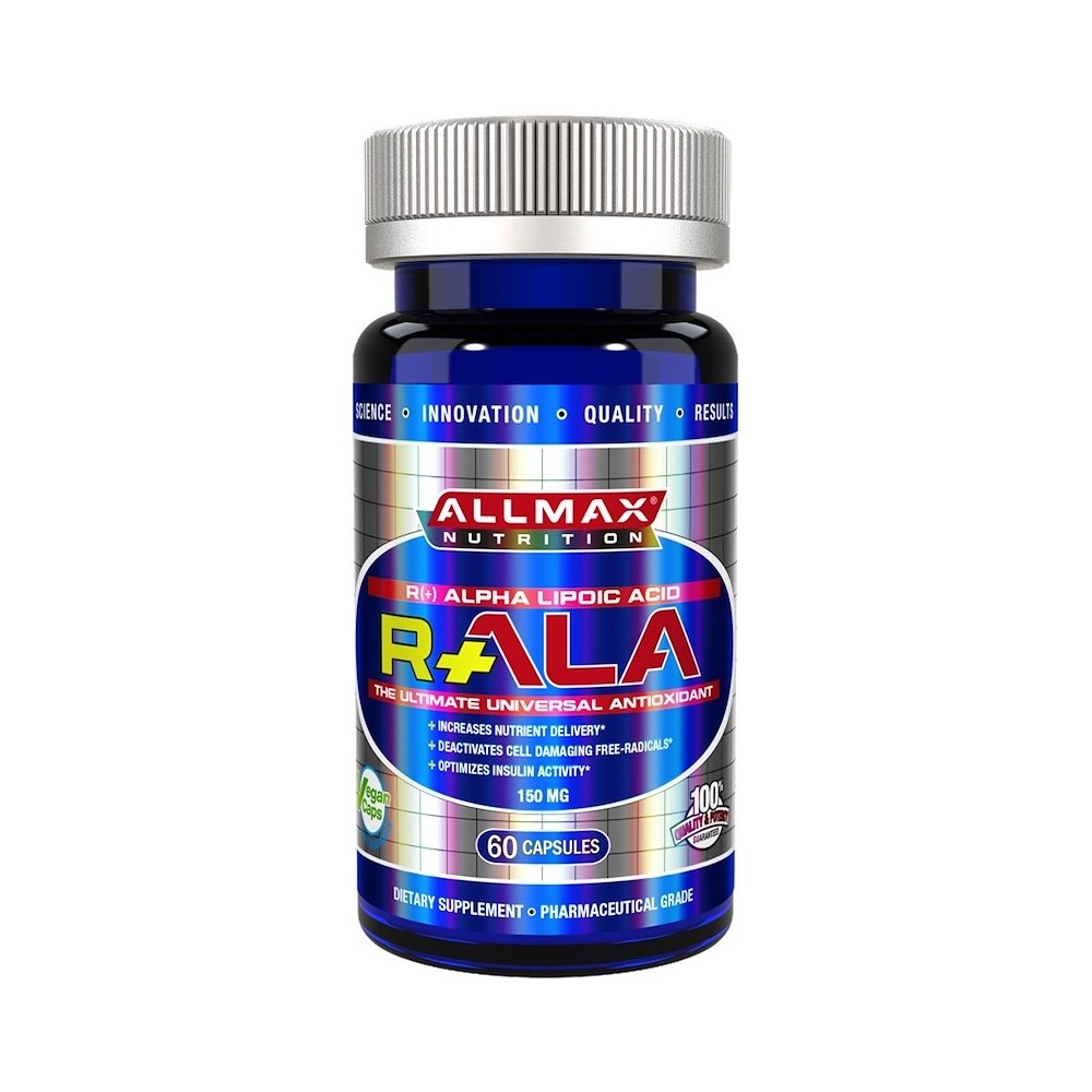 R+ Alpha Lipoic Acid (Max Strength R- Alpha Lipoic Acid), 150 mg, 60 Veggie Capsules, ALLMAX Nutrition ALLMAX Nutrition AMX-2...