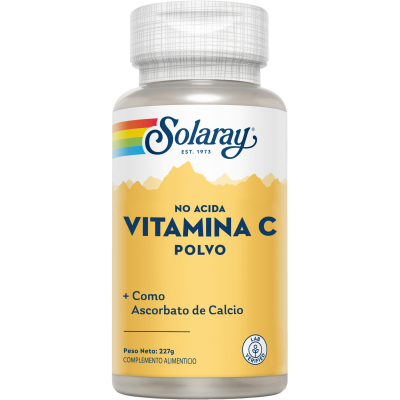 Vitamina C en POLVO no acida 227g de Solaray SOLARAY SM-4497 Vitamina C salud.bio