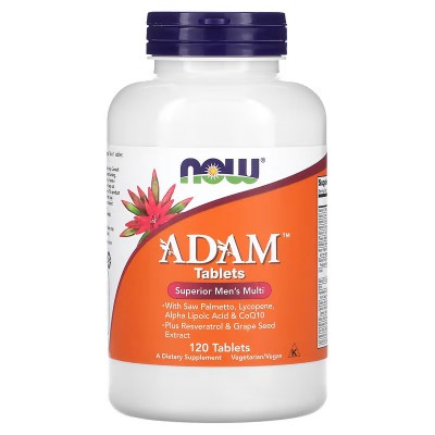 ADAM, Superior Men's Multi, 120 tabletas de NOW Foods now suplementos NOW-03876 Salud Sexual y Fertilidad salud.bio