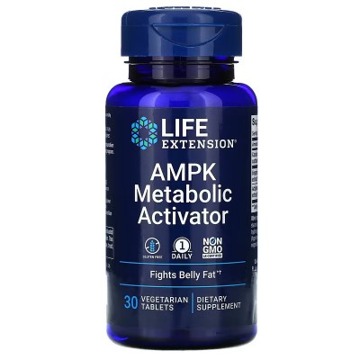 Activador metabólico de la AMPK, 30 comprimidos vegetales de Life Extension LifeExtension LEX-22073 Control de Peso salud.bio