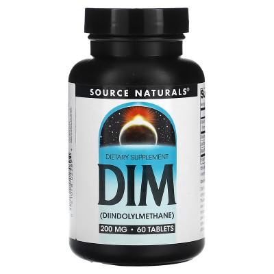 DIM Di-indolyl Methane (estrogen control) 200mg. 60 Comprimidos de Source Naturals Source Naturals® SNS-02589 Suplementos Dep...