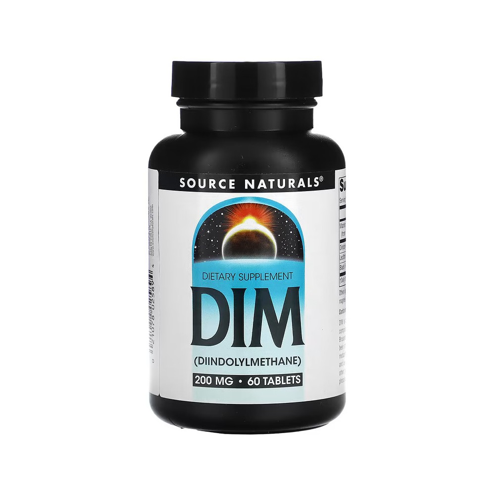 DIM Di-indolyl Methane (estrogen control) 200mg. 60 Comprimidos de Source Naturals® Source Naturals® SNS-02589 Suplementos De...