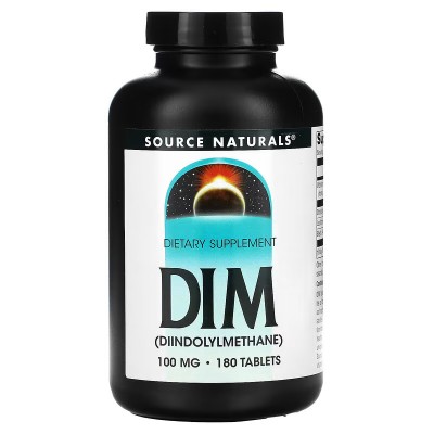 DIM Di-indolyl Methane (estrogen control) 100mg. 180 Comprimidos de Source Naturals Source Naturals® SNS-02044 Suplementos De...