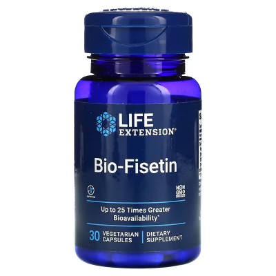 Biofisetina, 30 cápsulas vegetales de Life Extension LifeExtension LEX-24143 Antioxidantes salud.bio