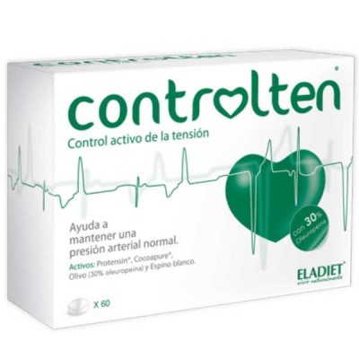 CONTROLTEN (nuevo) 60 Comprimidos de ELADIET ELADIET Elaborados Dieteticos, s.a. PA.FE.CTEN.2 Ayuda control Tension salud.bio