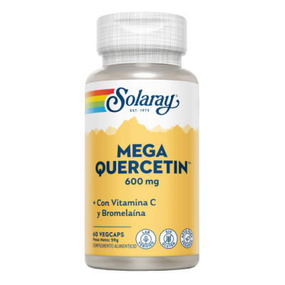 Mega Quercetin™ 60 VegCaps. Sin gluten Apto para veganos de Solaray SOLARAY SM-44686 Antioxidantes salud.bio