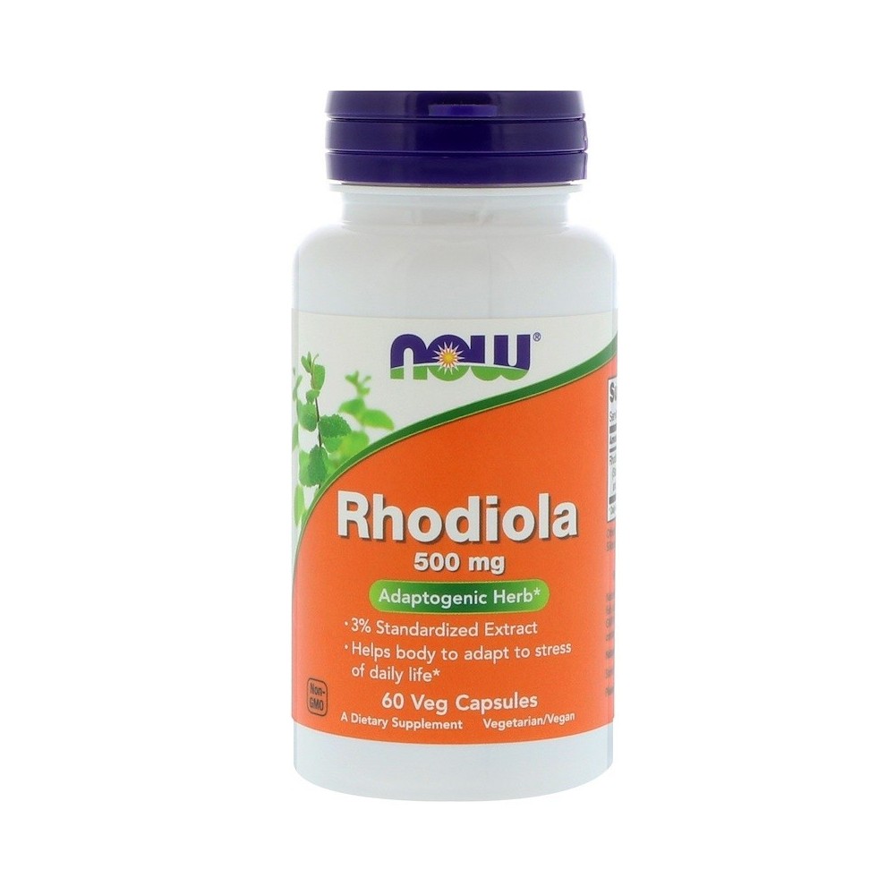 Rhodiola, 500 mg, 60 cápsulas vegetales de Now Foods now suplementos NOW-04754 Estados emocionales, ansiedad, estrés, depresi...