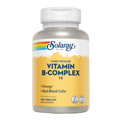 Vitamina B Complex 75 - 100 VegCaps de solaray SOLARAY SM-4291 Vitamina B salud.bio