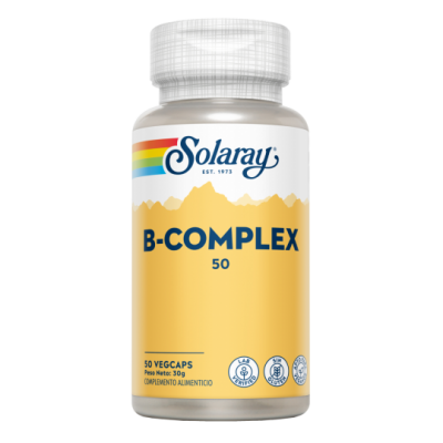 Vitamina B Complex 50 - 50 VegCaps de solaray SOLARAY SM-4270 Vitamina B salud.bio