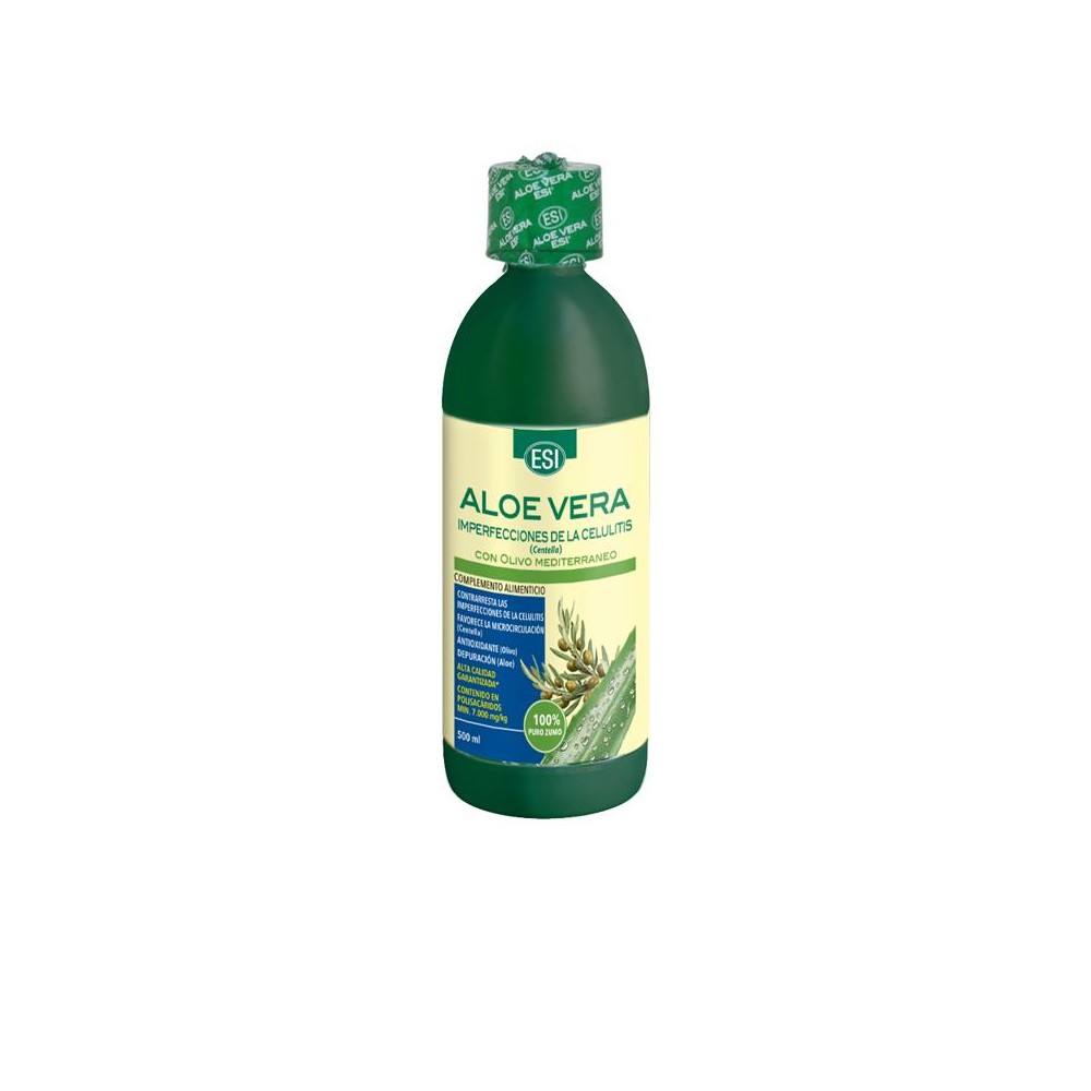 Aloe vera zumo Con Olivo del Mediterráneo (500 ML.) de ESI ESI LABORATORIOS ESI-39010810 Zumos salud.bio
